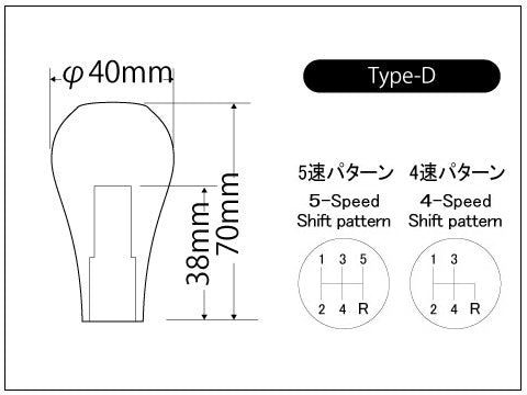 LAILE BEATRUSH JURACON GEAR KNOB TYPE D 5 16 18UNC 4S WHITE For ROVER MINI XN12 A90516W-D