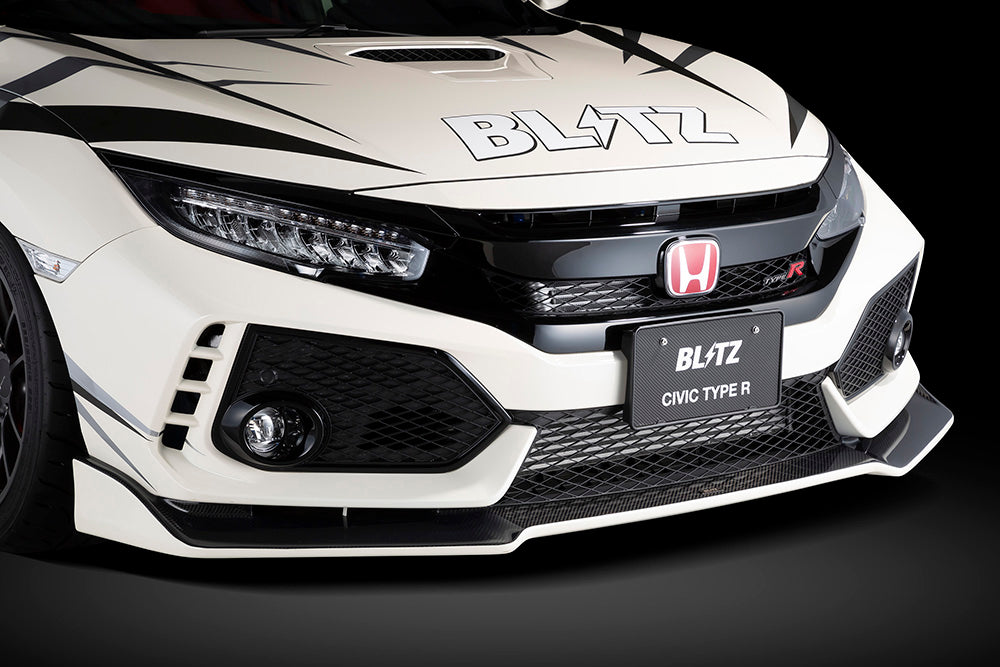 BLITZ FRONT LIP SPOILER FRP UNPAINTED FOR HONDA CIVIC TYPE R FK8 K20C 60361