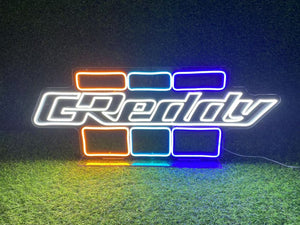 GREDDY NEON LED SIGN L SIZE - CLEAR FOR 18001967