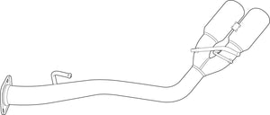 GREDDY CROSS EXHAUST S-STYLE FOR MITSUBISHI TRITON 3DF-LC2T 4N16 10133901