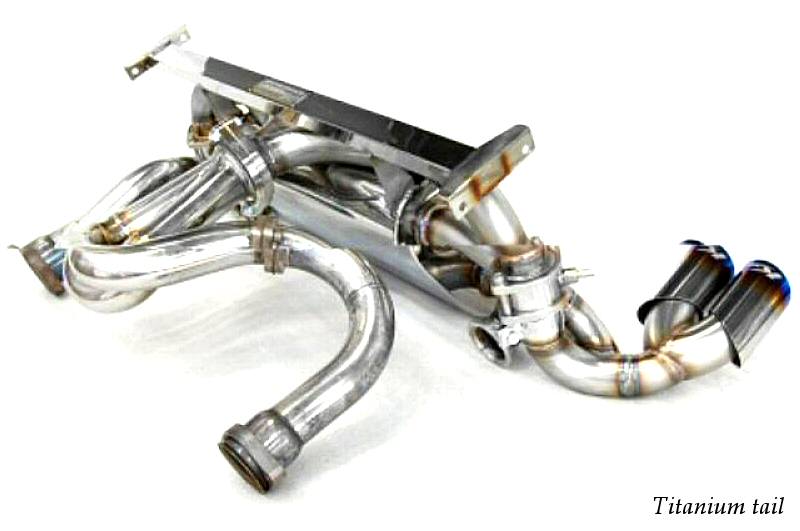 KREISSIEG F1 SOUND VALVETRONIC EXHAUST SYSTEM ULTIMATE VER. STAINLESS STEEL FLOATING CURL TAIL SANDBLAST KSG LOGO MARK FOR FERRARI F355 M2.7 F355-15-STAINLESS-M27
