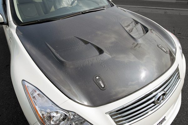 TOP SECRET G-FORCE AERO BONNET FRP FOR NISSAN SKYLINE V36 360GT TOP-SECRET-00523