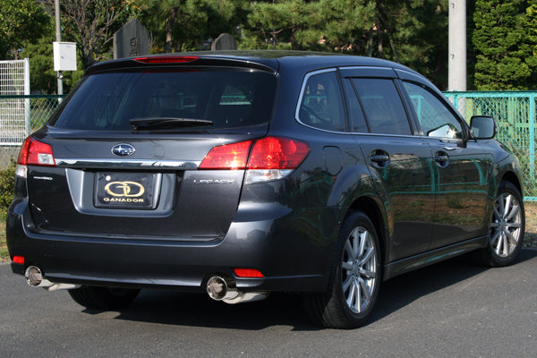 GANADOR CONVERT ROUGE POLISHED EXHAUST FOR SUBARU LEGACY TOURING WAGON BR9 EJ25T 2,500CC TURBO VRE-031PO