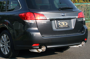 GANADOR CONVERT ROUGE POLISHED EXHAUST FOR SUBARU LEGACY TOURING WAGON BR9 EJ25T 2,500CC TURBO VRE-031PO