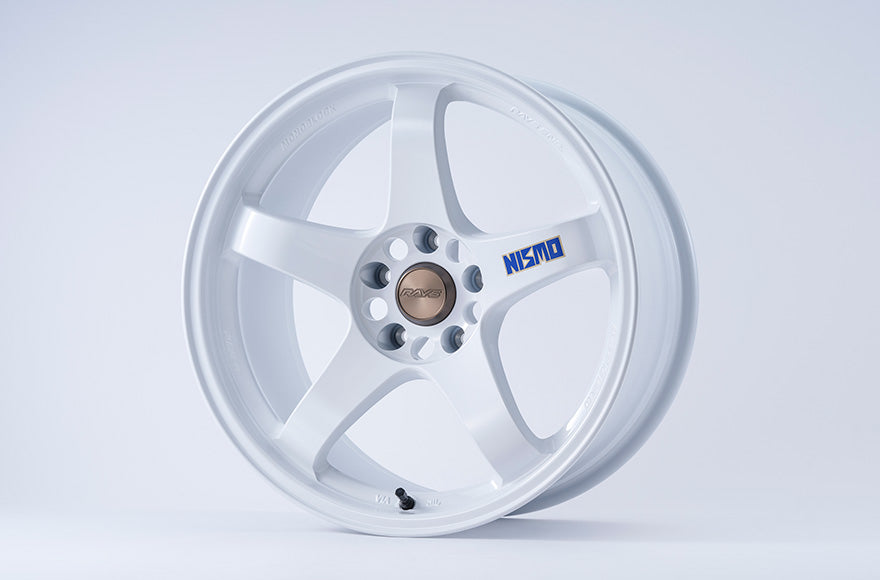 NISMO ALUMINUM ROAD WHEEL LM GT4 NISMO 40TH ANNIVERSARY WHITE MODEL 18X9.5 12 5X114.3 FOR NISSAN SKYLINE GT-R BCNR33 BNR34 4030S-RS595-WH
