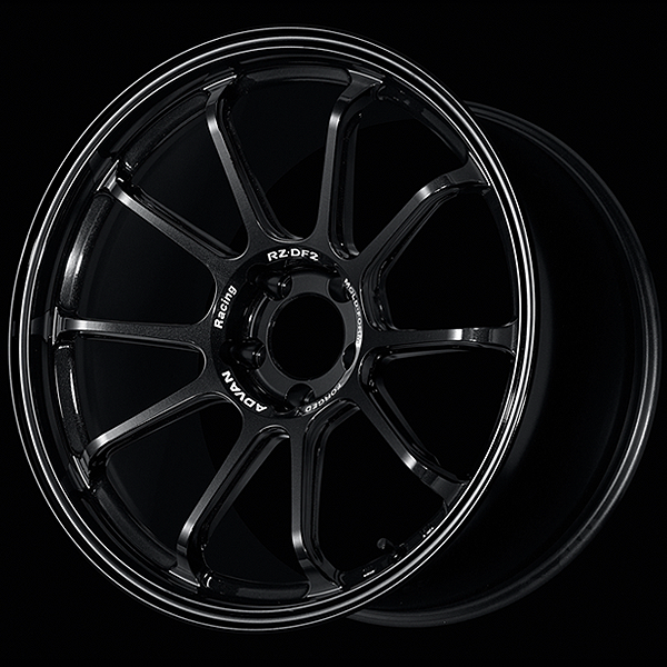 YOKOHAMA ADVAN RACING RZ-DF2 FOR JAPANESE CARS 19X9.5J 5X112 25 TBK RACING TITANIUM BLACK YOKOHAMA-ADVAN-00431