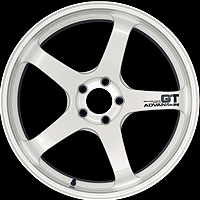 YOKOHAMA ADVAN RACING GT FOR JAPANESE CARS 20X11.0J 15 5X114.3 E WW RACING WHITE YOKOHAMA-ADVAN-03238