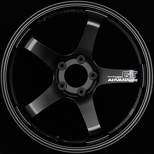 YOKOHAMA ADVAN RACING GT 18INCH FOR JAPANESE CARS 18X10.5J 5(M14)X114.3 24 SGB SEMI-GLOSS BLACK YOKOHAMA-ADVAN-03161