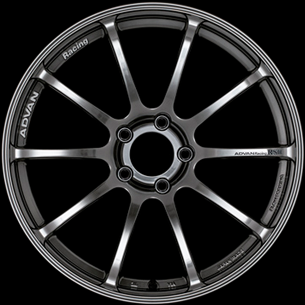 YOKOHAMA ADVAN RACING RS2 FOR JAPANESE CARS 18X10.0J 5X114.3 25 HB RACING HYPER BLACK YOKOHAMA-ADVAN-03812