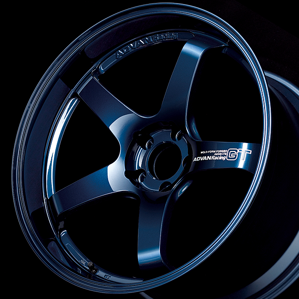 YOKOHAMA ADVAN RACING GT -PREMIUM VERSION- FOR JAPANESE CARS 20X11.0J 5(M14)X114.3 5 TBP RACING TITANIUM BLUE + MACHINING LOGO YOKOHAMA-ADVAN-03395