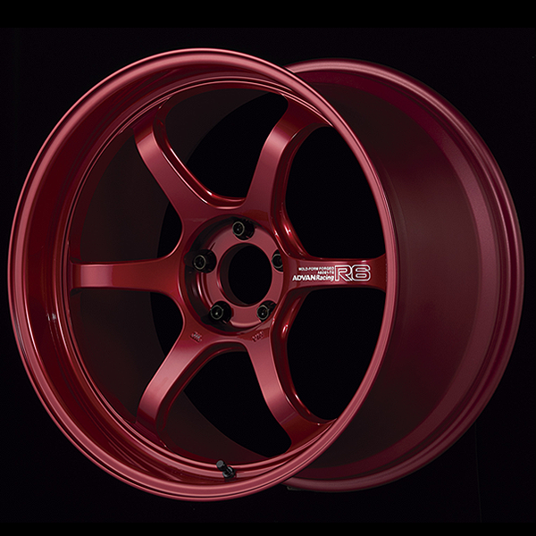 YOKOHAMA ADVAN RACING R6 FOR JAPANESE CARS 18X9.5J 5X114.3 29 RCR RACING CANDY RED YOKOHAMA-ADVAN-00963