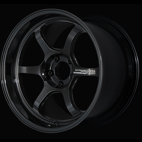 YOKOHAMA ADVAN RACING R6 FOR EUROPEAN CARS 18X10.5J 5X112 32 TBK RACING TITANIUM BLACK YOKOHAMA-ADVAN-01117
