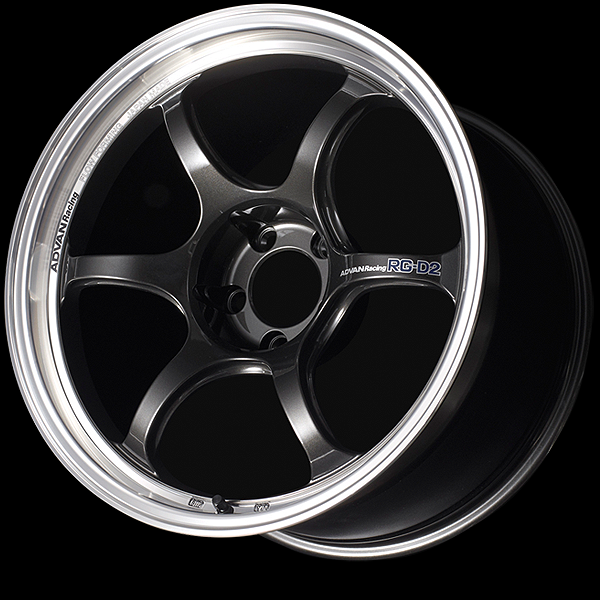 YOKOHAMA ADVAN RACING RG-D2 FOR EUROPEAN CARS 16X7.0J 4(M14)X100 48 MBG MACHINING - BLACK GUNMETAL YOKOHAMA-ADVAN-02026
