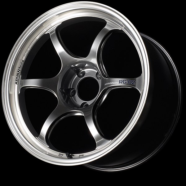 YOKOHAMA ADVAN RACING RG-D2 FOR JAPANESE CARS 17X9.0J 5(M12)X114.3 62 MHB MACHINING - RACING HYPER BLACK YOKOHAMA-ADVAN-01931