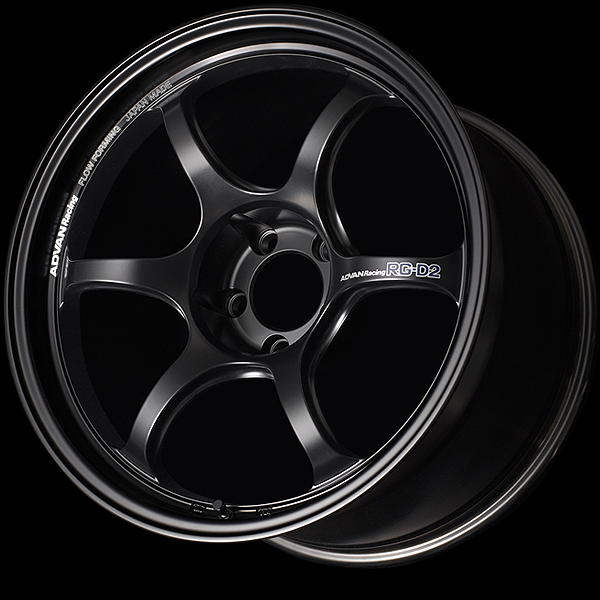 YOKOHAMA ADVAN RACING RG-D2 FOR JAPANESE CARS 18X8.0J 5X114.3 44 SGB SEMI-GLOSS BLACK YOKOHAMA-ADVAN-01946