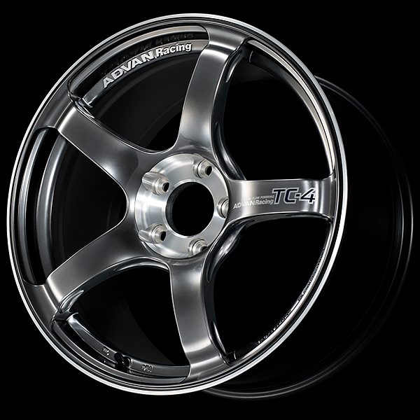 YOKOHAMA ADVAN RACING TC-4 FOR JAPANESE CARS 18X10.5J 5(M12)X114.3 15 HBC RACING HYPER BLACK - DIAMOND CUT YOKOHAMA-ADVAN-00350