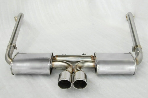 KREISSIEG FIRST CAT-BACK F1 SOUND EXHAUST SYSTEM WONDERWOLF VER. TITANIUM FLOATING CURL TAIL SANDBLASTED KSG LOGO MARK 5SP EARLY MODEL FOR PORSCHE 987 BOXSTER ZENKI  P987B-06-TITANIUM-5SP