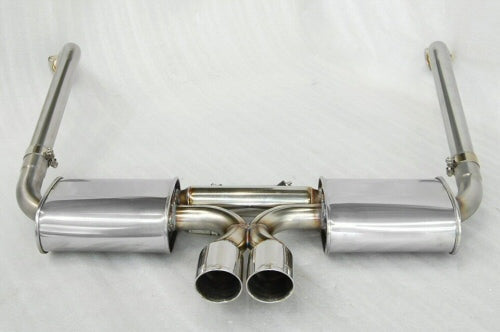 KREISSIEG FIRST CAT-BACK F1 SOUND EXHAUST SYSTEM WONDERWOLF VER. TITANIUM FLOATING CURL TAIL SANDBLASTED KSG LOGO MARK 6SP LATE MODEL FOR PORSCHE 987 CAYMAN KOUKI  P987CL-05-TITANIUM-6SP