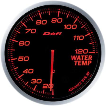 DEFI ADVANCE BF WATER TEMPERATURE GAUGE AMBER RED FOR  DF10502