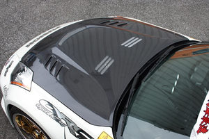 TOP SECRET G-FORCE AERO BONNET TYPE 2 HR COMPATIBLE CARBON FOR NISSAN FAIRLADY Z33 350Z TOP-SECRET-00491