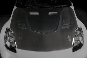 TOP SECRET G-FORCE AERO BONNET TYPE 2 HR COMPATIBLE FRP FOR NISSAN FAIRLADY Z33 350Z TOP-SECRET-00490