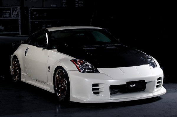 TOP SECRET G-FORCE AERO BONNET TYPE 2 HR COMPATIBLE CARBON FOR NISSAN FAIRLADY Z33 350Z TOP-SECRET-00491