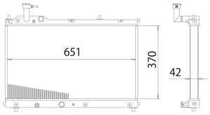 GREDDY ALUMINUM RADIATOR TW-R FOR SUZUKI SWIFT SPORTS ZC33S K14C 12093801