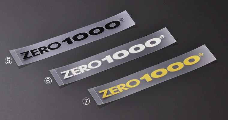 ZERO1000 ALPHABET LOGO STICKER S SILVER 702-A017