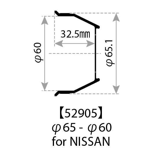 WEDS HUB CENTRIC CENTER CAP TYPE-E Φ65-60 52905