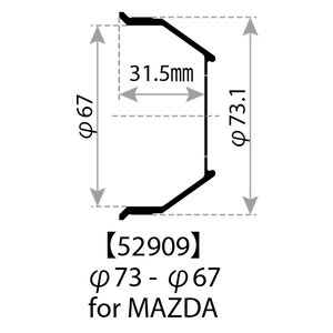 WEDS HUB CENTRIC CENTER CAP TYPE-I Φ73-67 52909