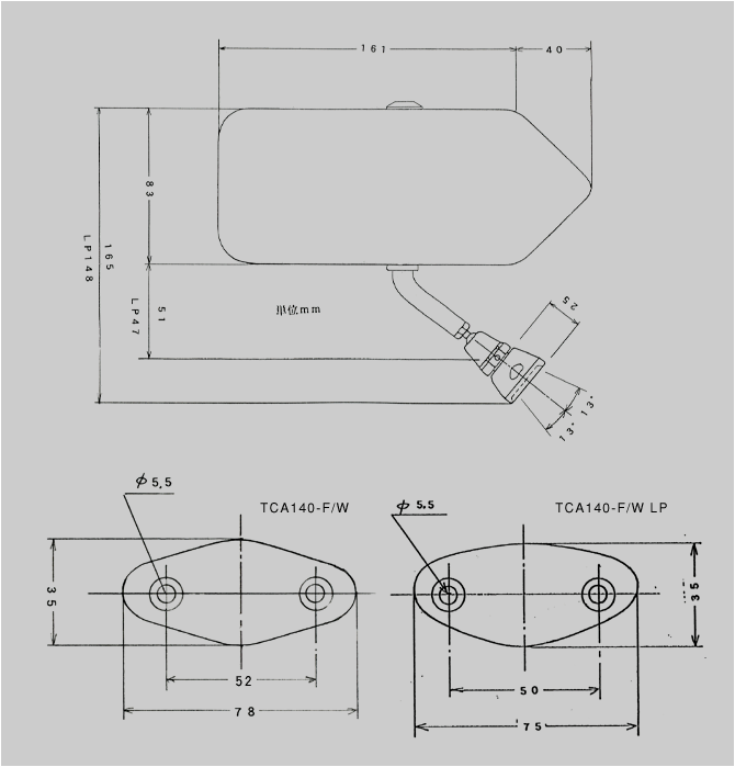 CRAFT SQUARE TOURING COMPETITION MIRROR DOOR PANEL WORKS TYPE RACING TCA140-F-W