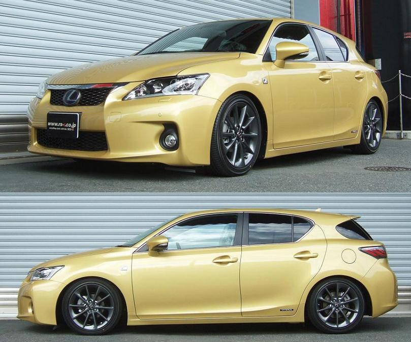 RS-R SUPER-I COILOVER SUSPENSION RECOMMENDED SPRING RATE FOR LEXUS CT200H ZWA10 SIT100M